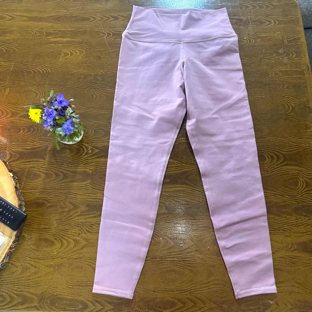 Alo Yoga 7/8 High Waist Airbrush Legging - Light Pink/Purple